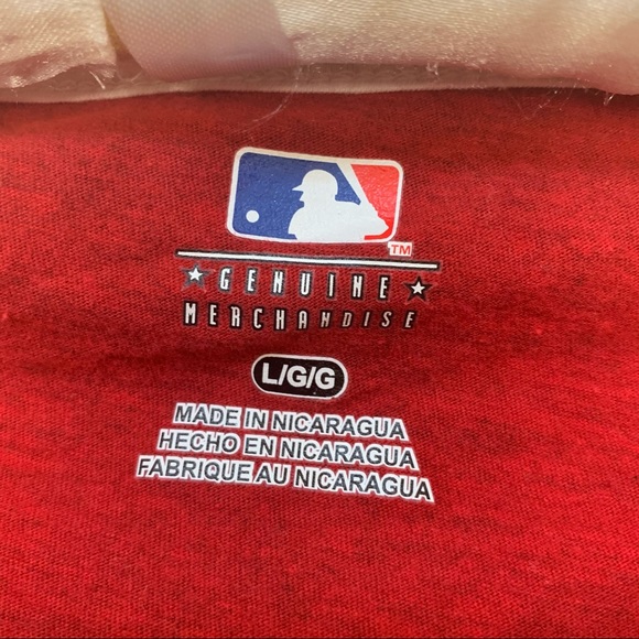 ✅ Genuine Merchandise Red ANGELS Baseball Shirt - Picture 6 of 8